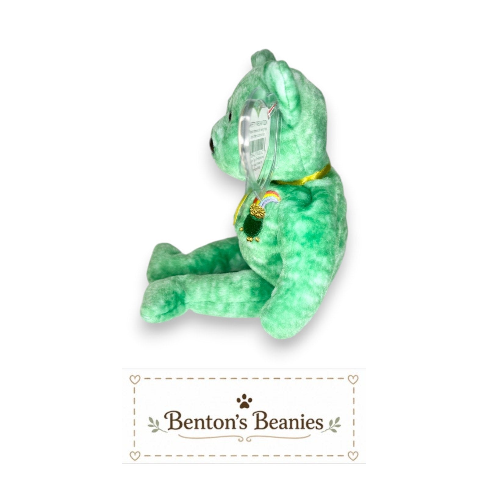Killarney the Bear TY Beanie Baby | Mint Heart & Tush Tag