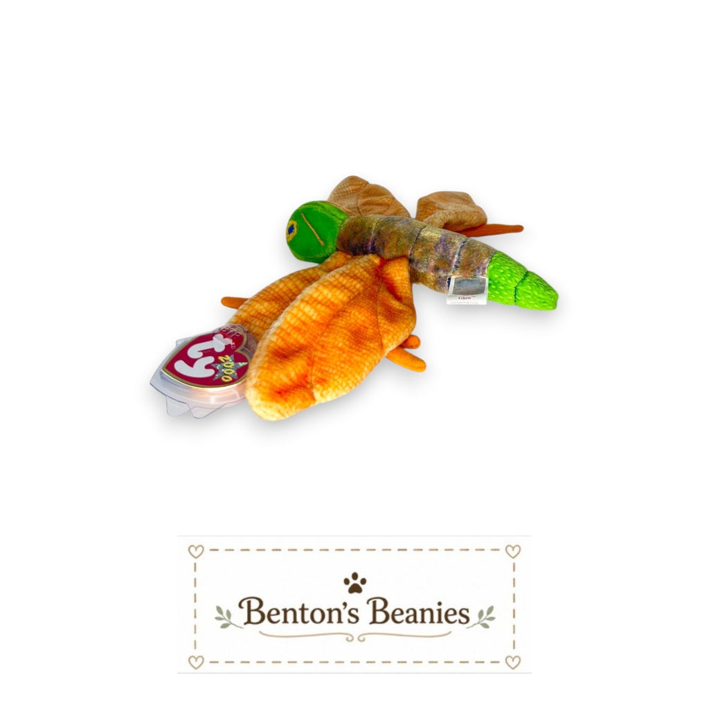 Glow the Firefly TY Beanie Baby | Mint Heart & Tush Tag