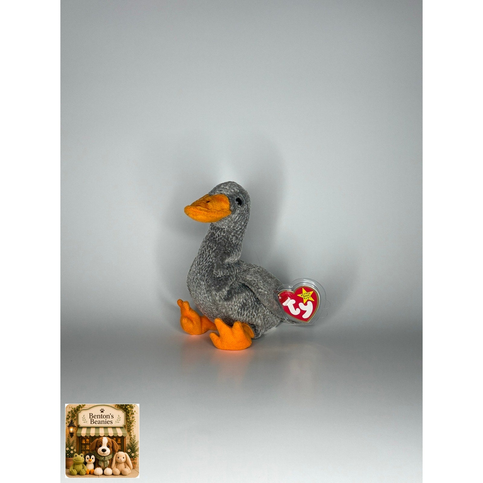 Honks the Goose TY Beanie Baby | Mint Heart & Tush Tag