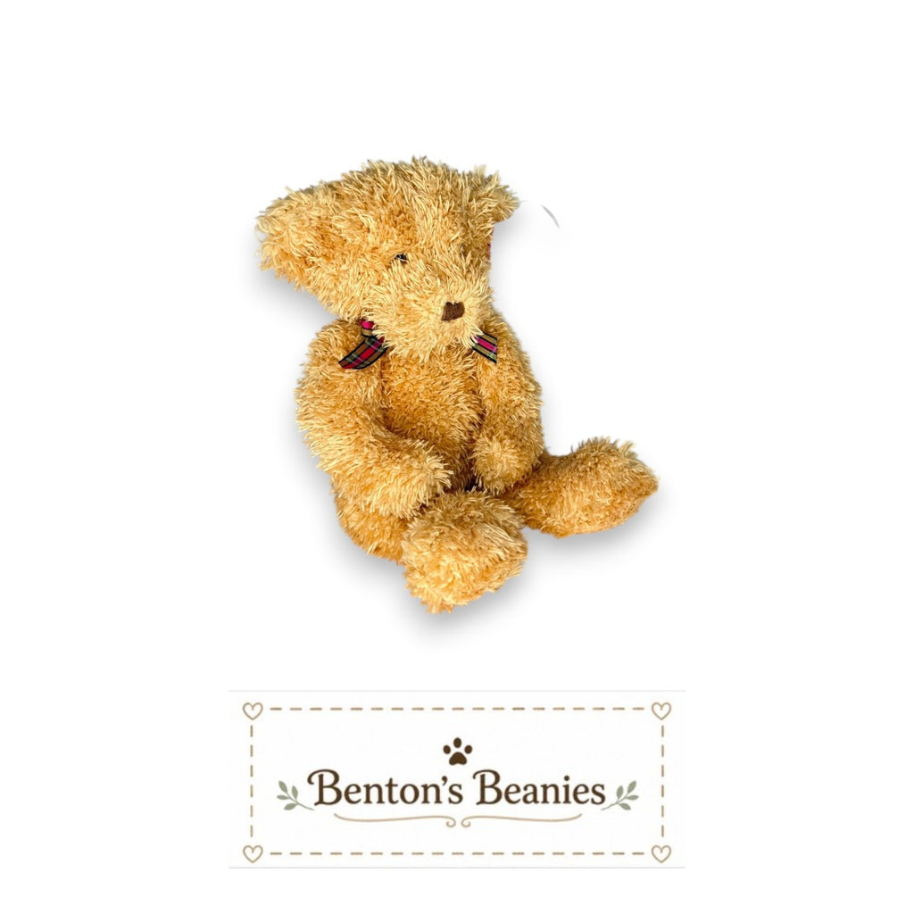 Huntley the Bear TY Beanie Baby | Mint Heart & Tush Tag