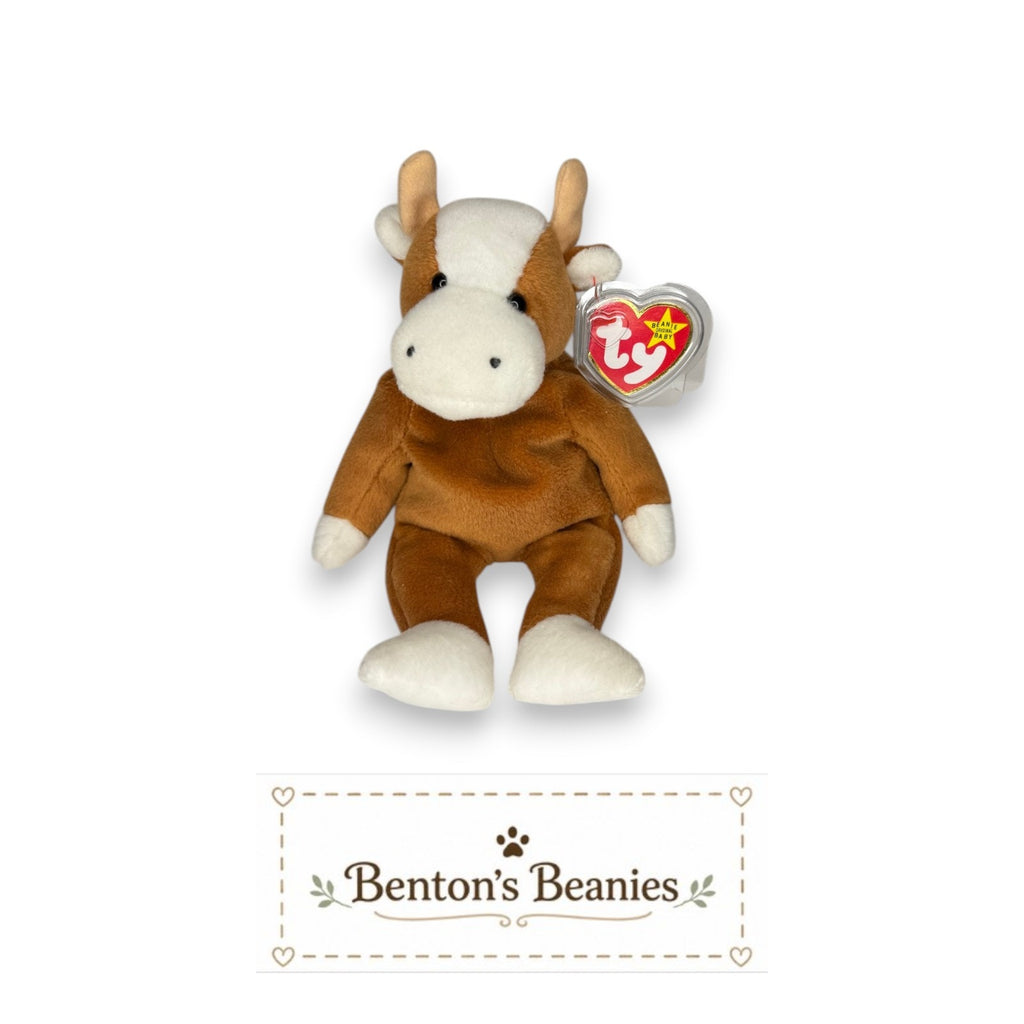 Bessie the Cow TY Beanie Baby | Mint Heart & Tush Tag