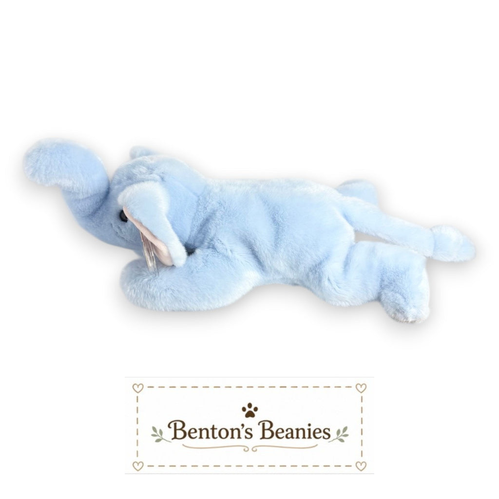 Peanut the Elephant TY Beanie Buddies | Mint Heart Tush Tags