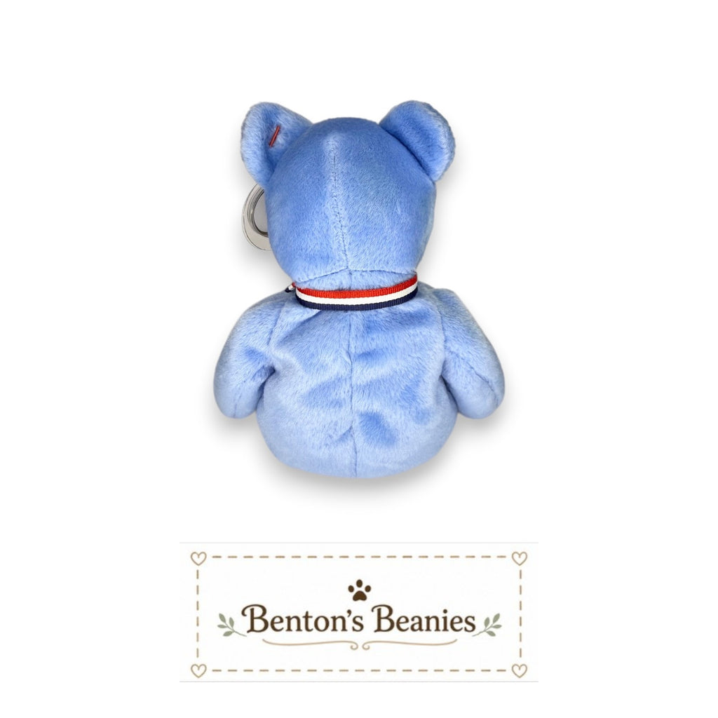 America the Bear TY Beanie Baby | Mint Heart/Tush Tag