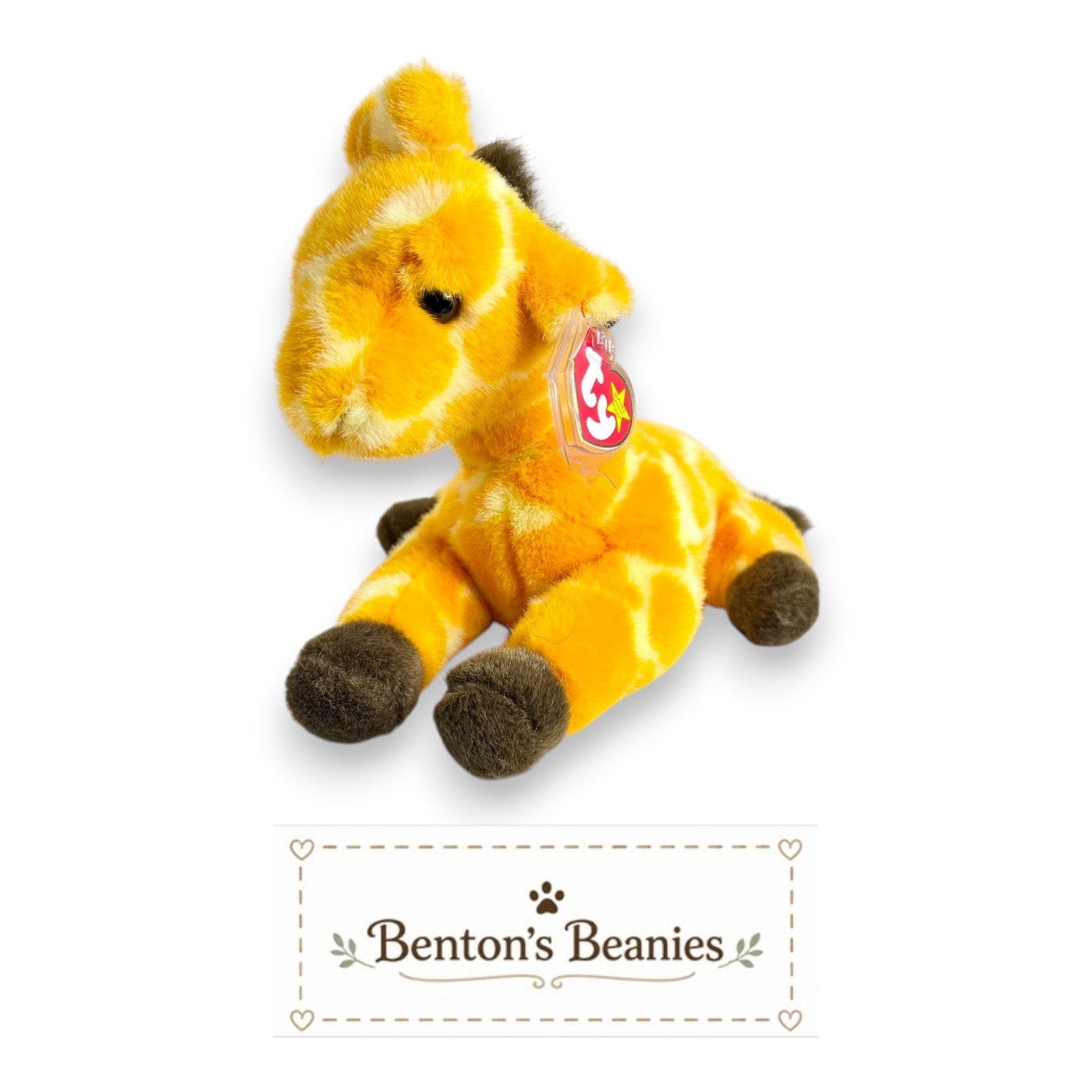 Twigs the Giraffe TY Beanie Buddies | Mint Heart & Tush Tags