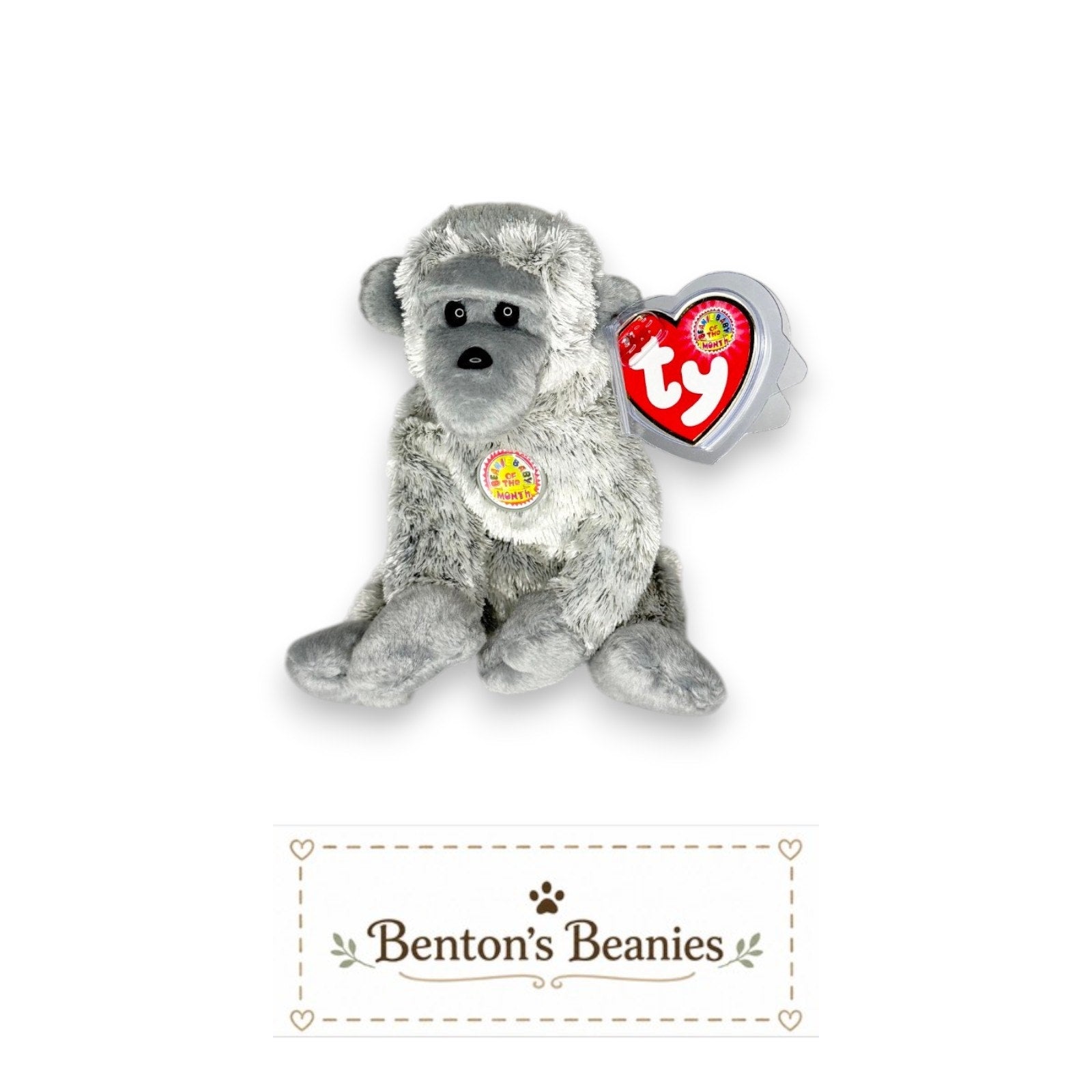 Virunga the Gorilla TY Beanie Baby | Mint Tags