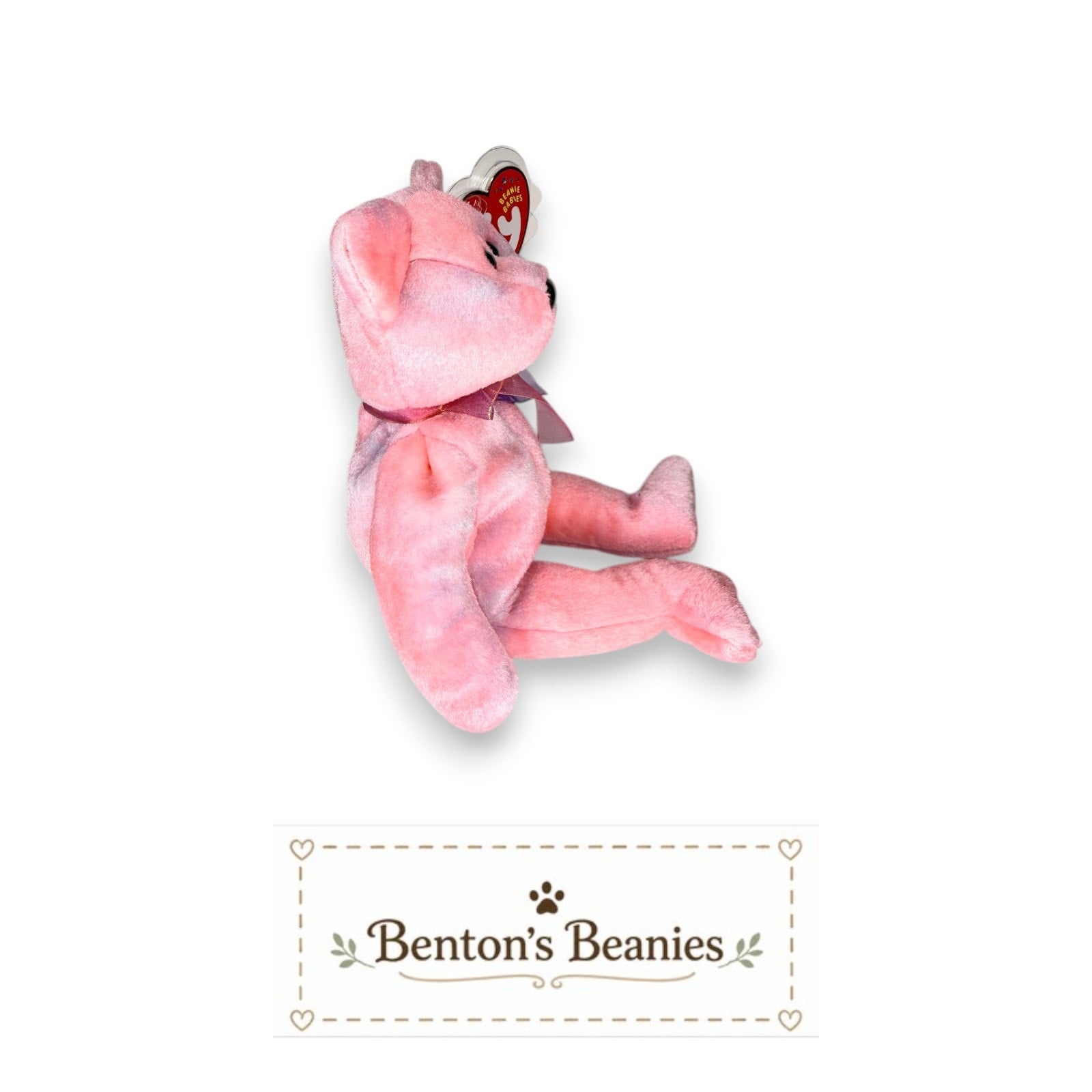Clubby 5th Anniversary TY Beanie Baby | Mint Heart/Tush Tag