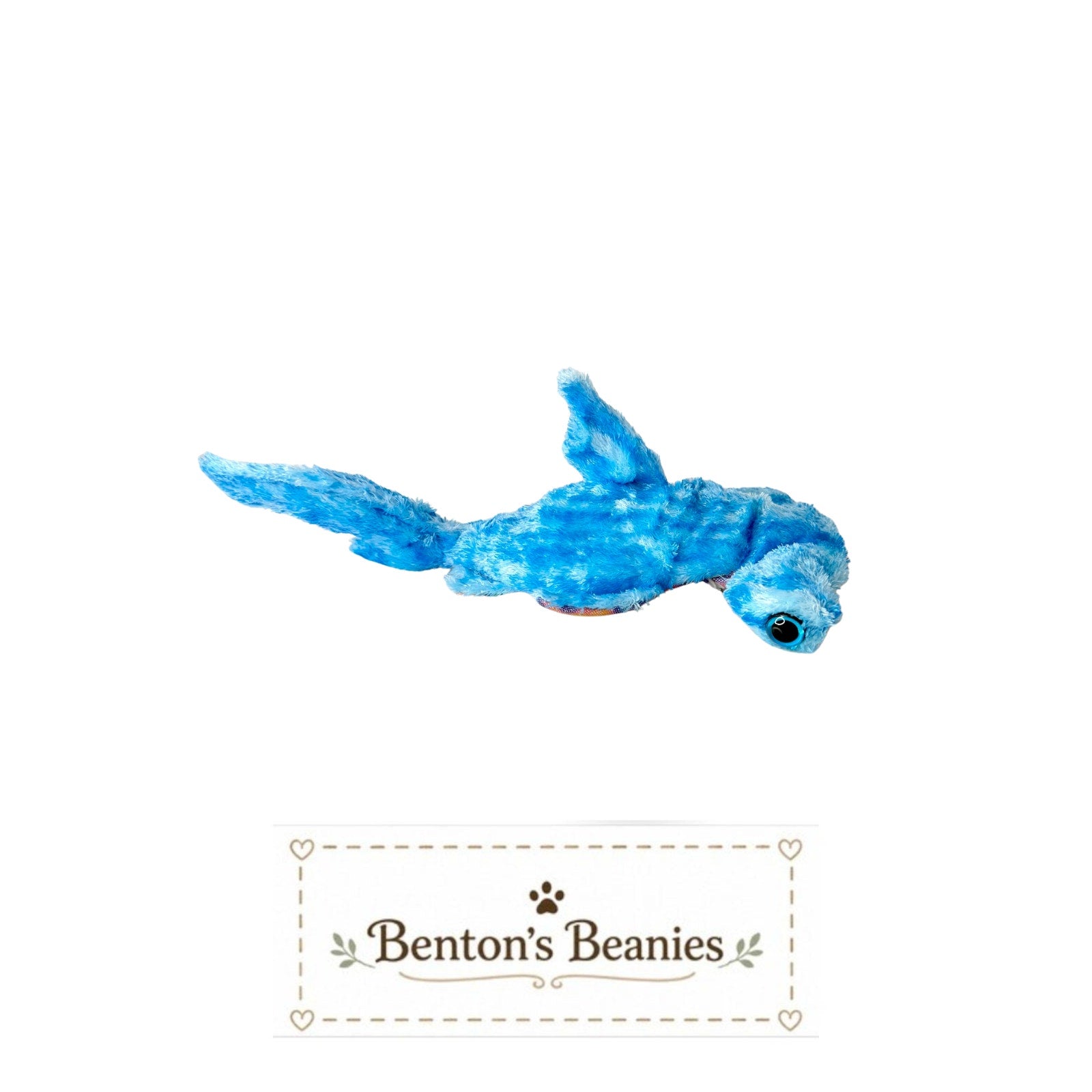 Sledge the Hammerhead TY Beanie Baby | Mint Heart & Tush Tag