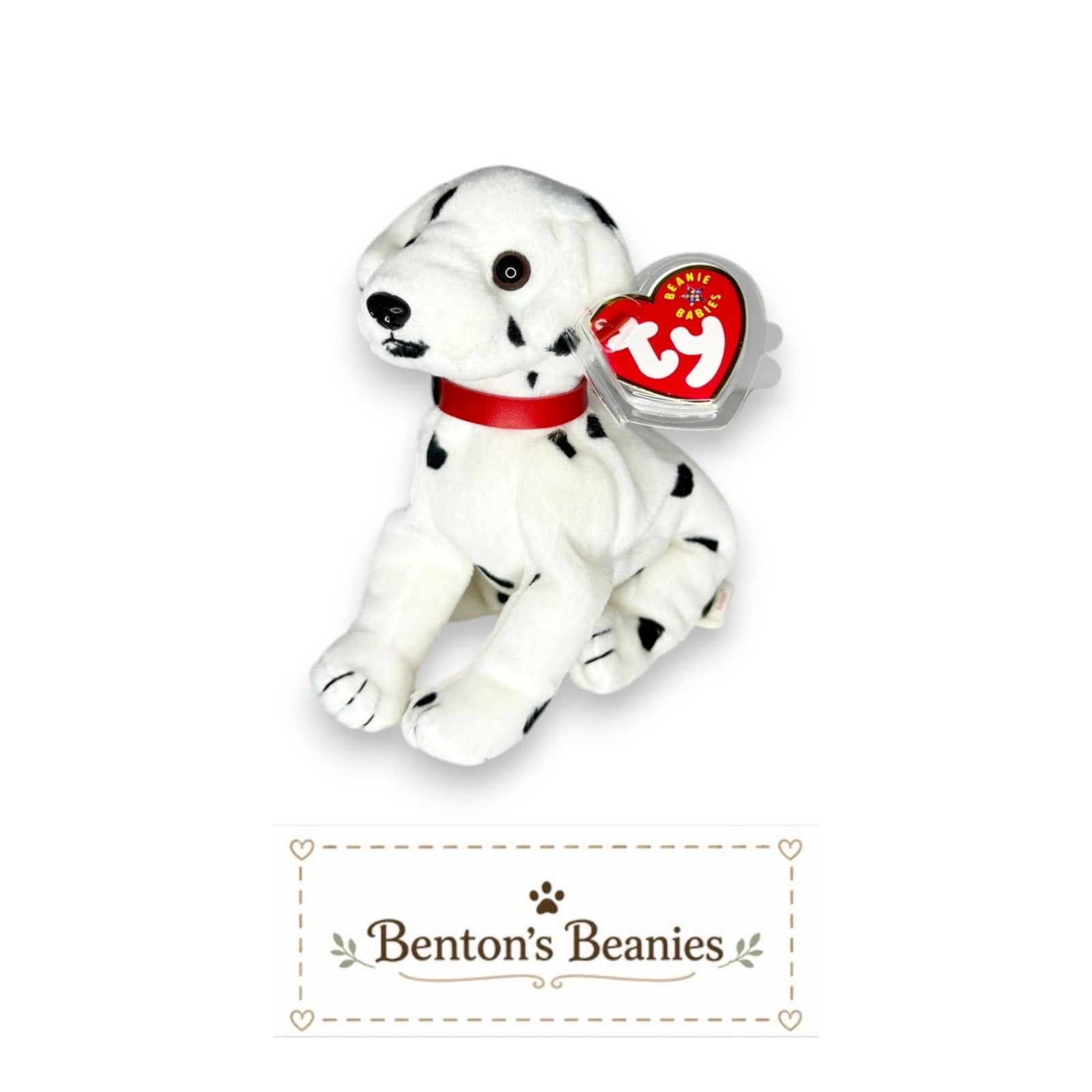 Rescue the Dalmatian TY Beanie Baby | Mint Heart & Tush Tags