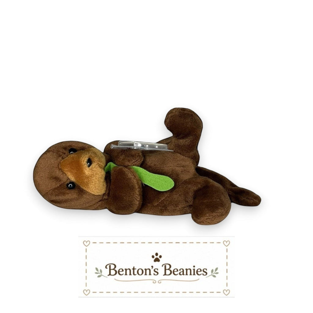 Seaweed the Otter TY Beanie Baby | Mint Heart & Tush Tag