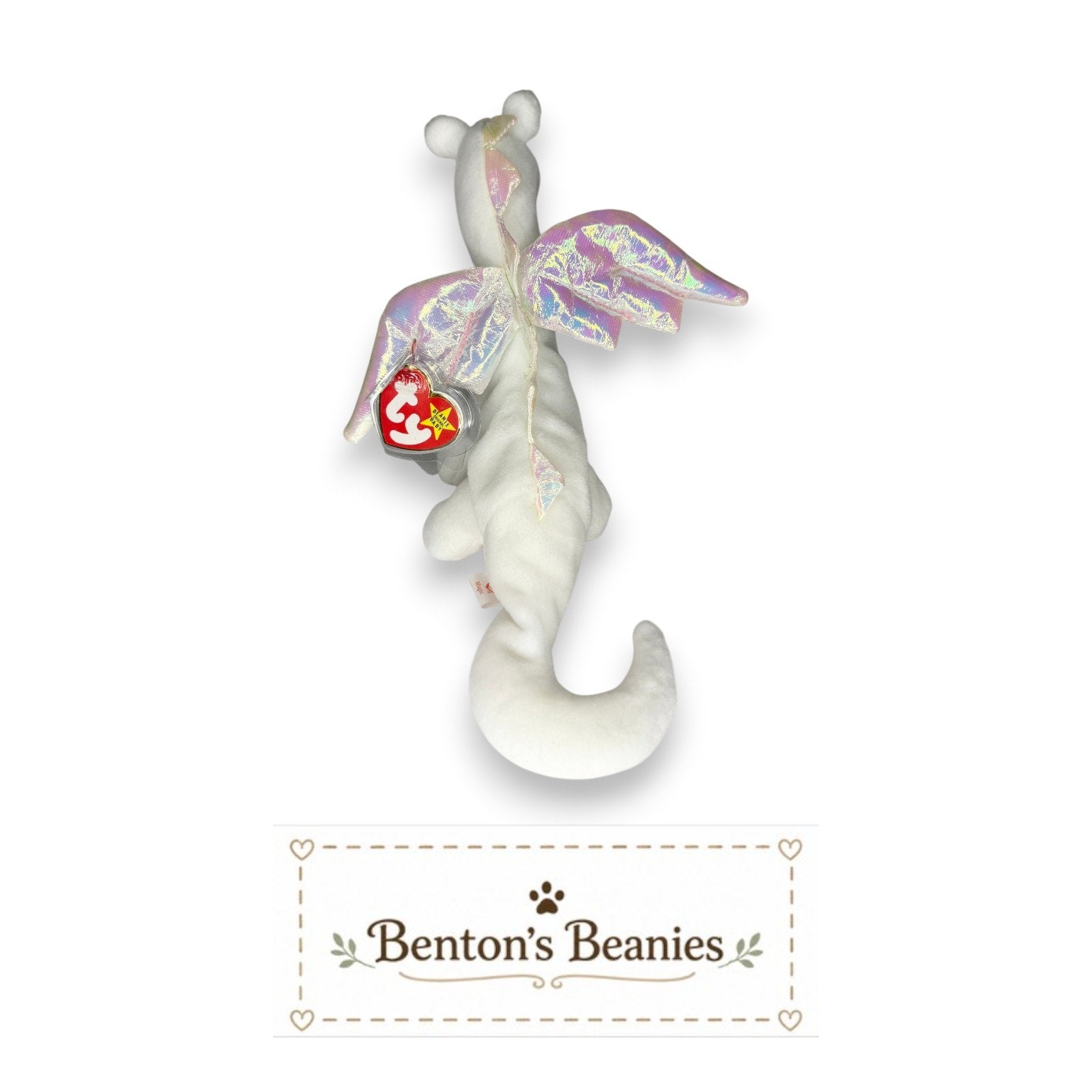 Magic the Dragon TY Beanie Baby | Mint Heart & Tush Tag