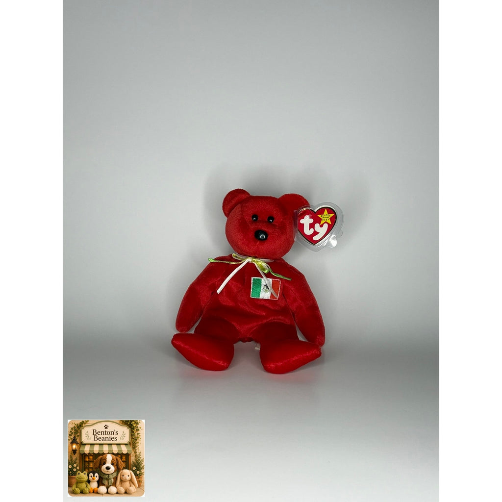 Osito the Bear TY Beanie Baby | Mint Heart/Tush Tag