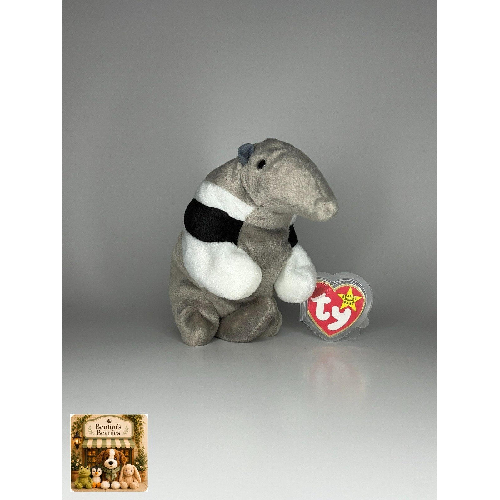 Ants the Anteater TY Beanie Baby | Mint Heart & Tush Tag