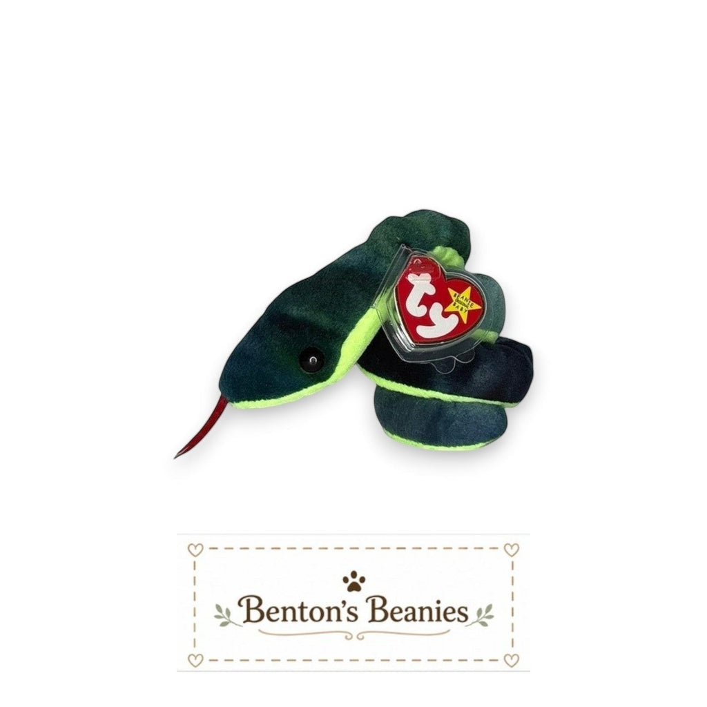 Hissy the Snake TY Beanie Baby | Mint Heart & Tush Tag