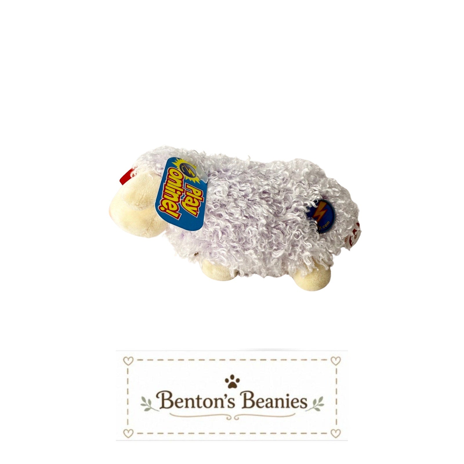 Shearsly the Sheep TY Beanie Baby | Mint Heart Tush Tag