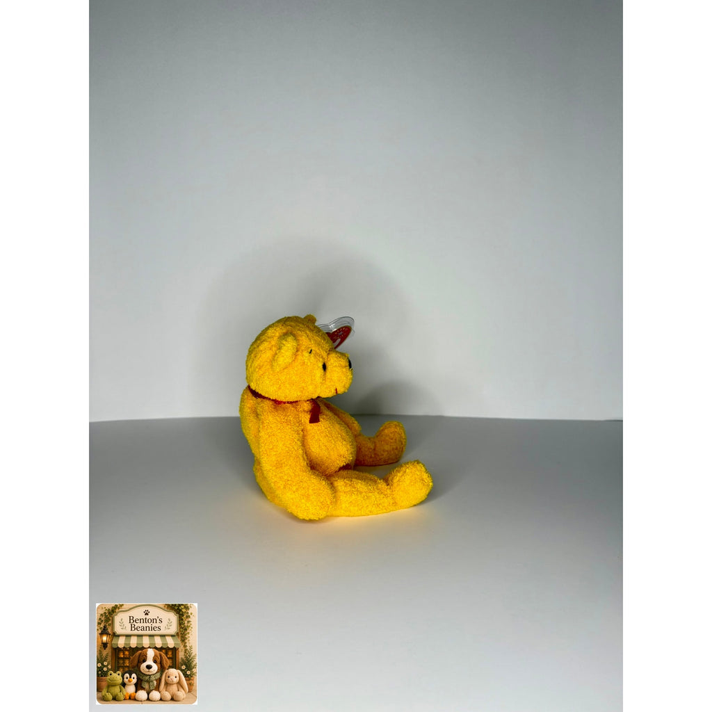 Poopsie the Bear TY Beanie Baby | Mint Heart & Tush Tag
