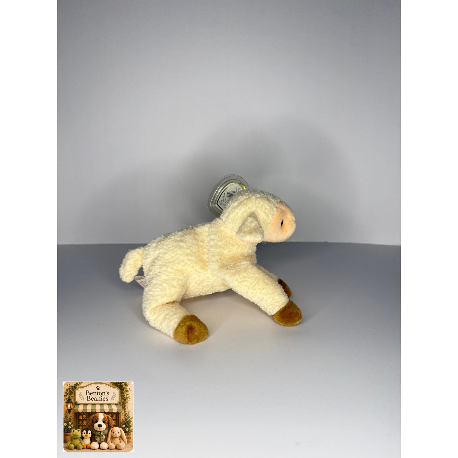 Ewey the Lamb TY Beanie Baby | Mint Heart/Tush Tag