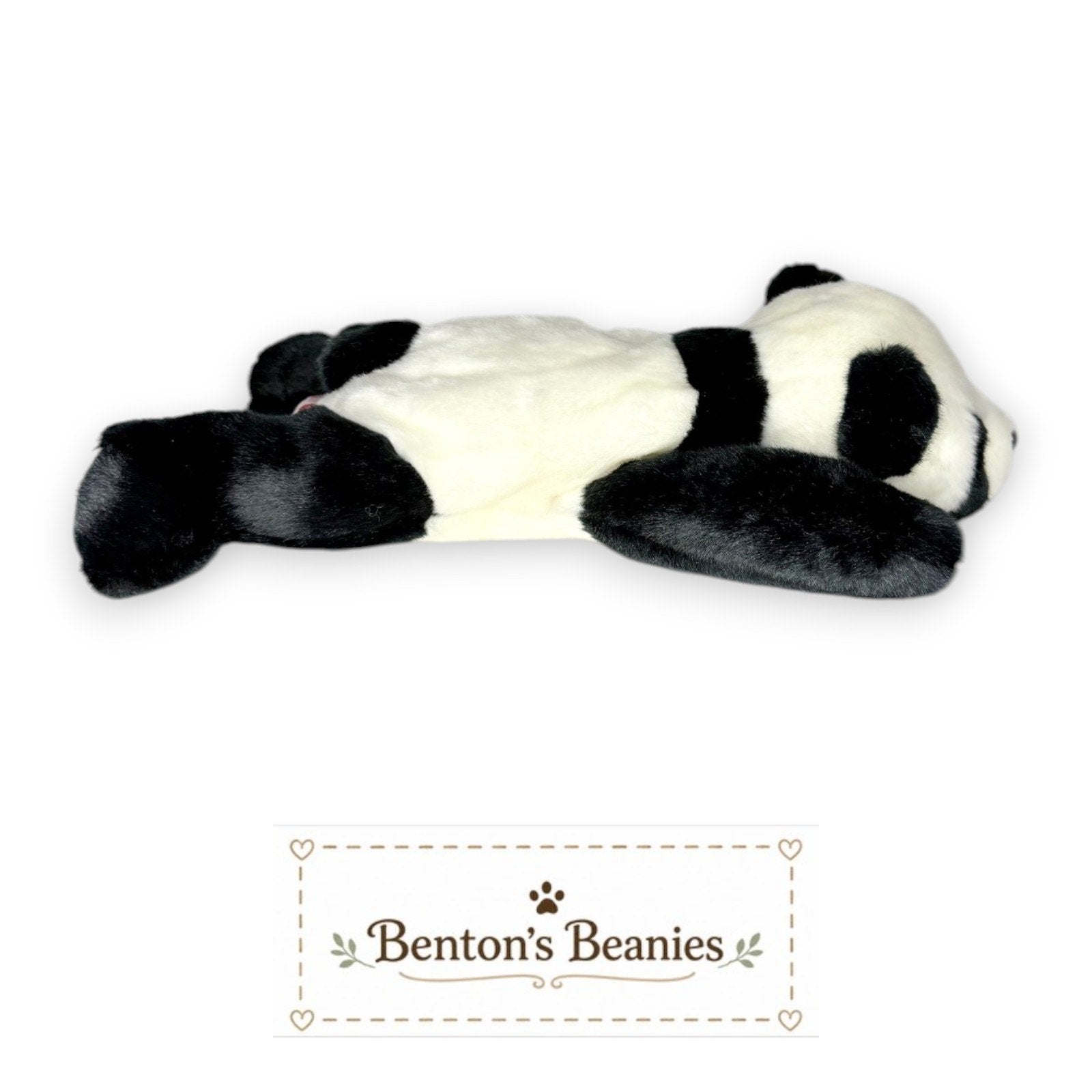 Peking the Panda Bear TY Beanie Buddies | Mint Heart/Tush Tags
