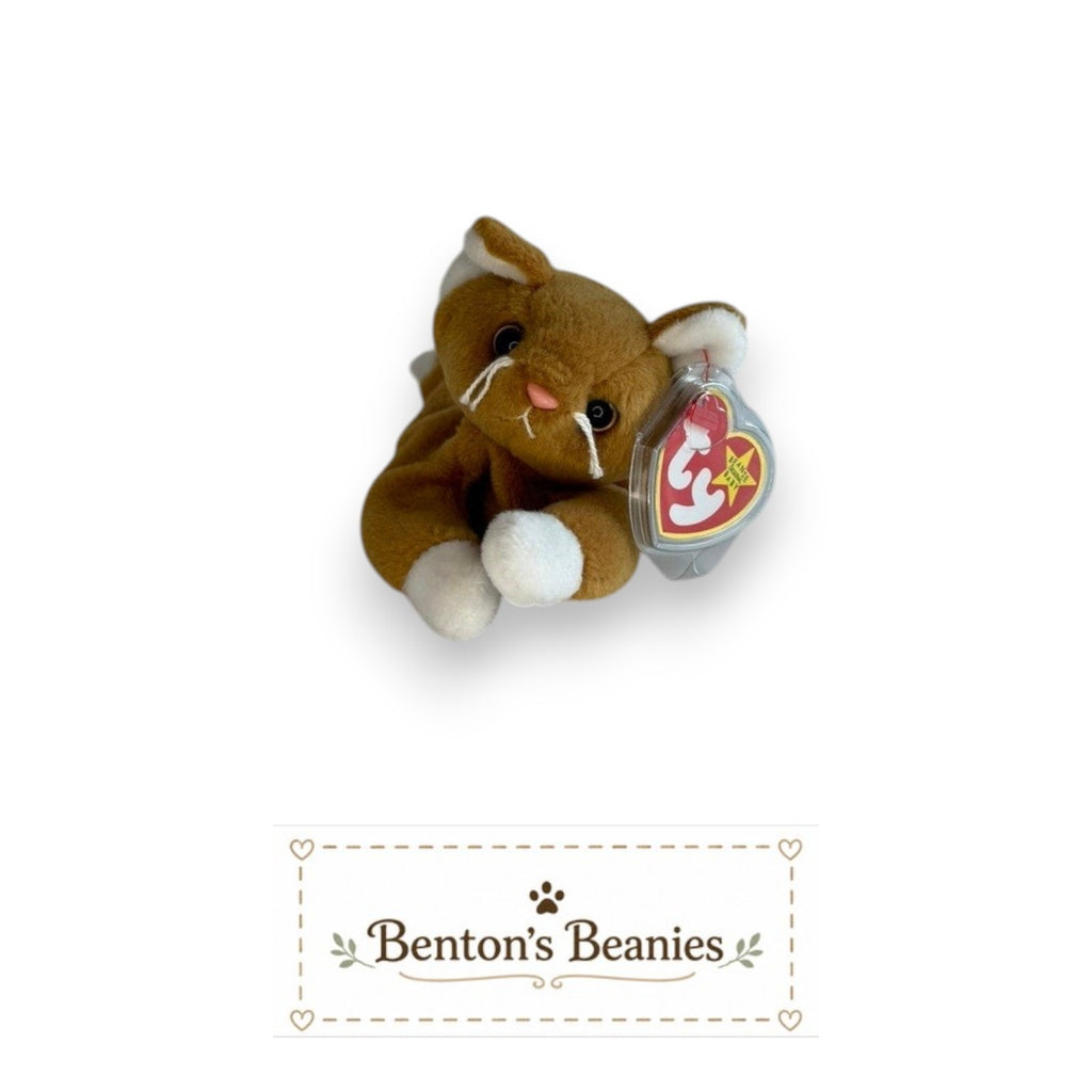 Nip the Cat TY Beanie Baby | Mint Heart & Tush Tags
