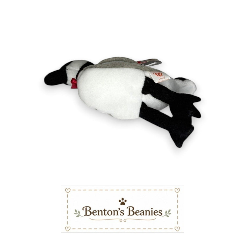 Loosy the Goose TY Beanie Baby | Mint Heart & Tush Tag