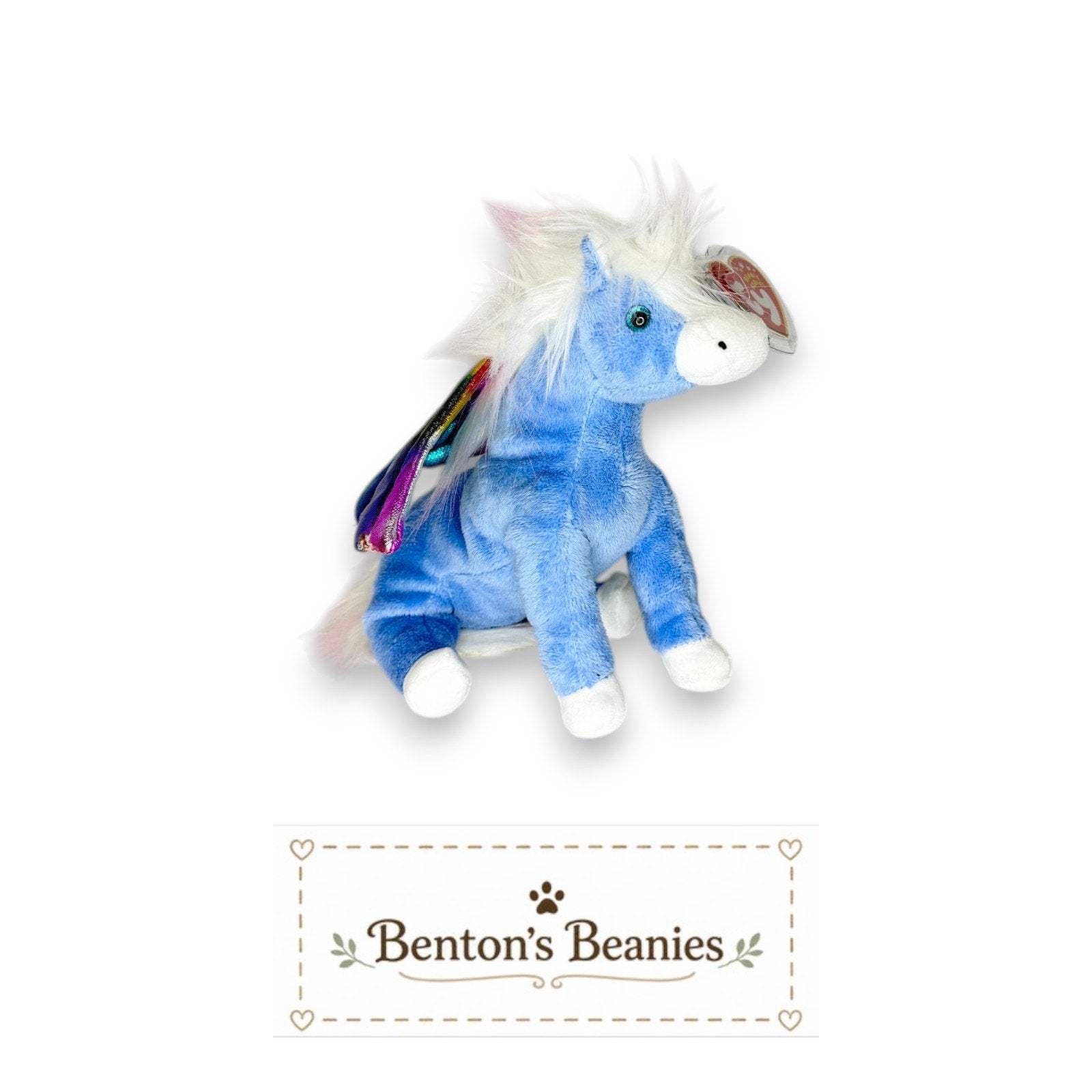 Pegasus the Winged Horse TY Beanie Baby | Mint Tags