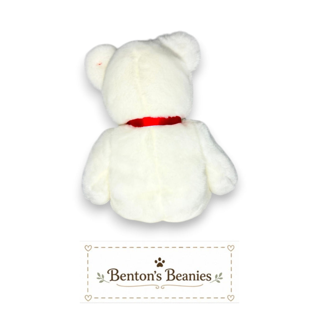 Libearty the Bear TY Beanie Buddies | Mint Heart & Tush Tag