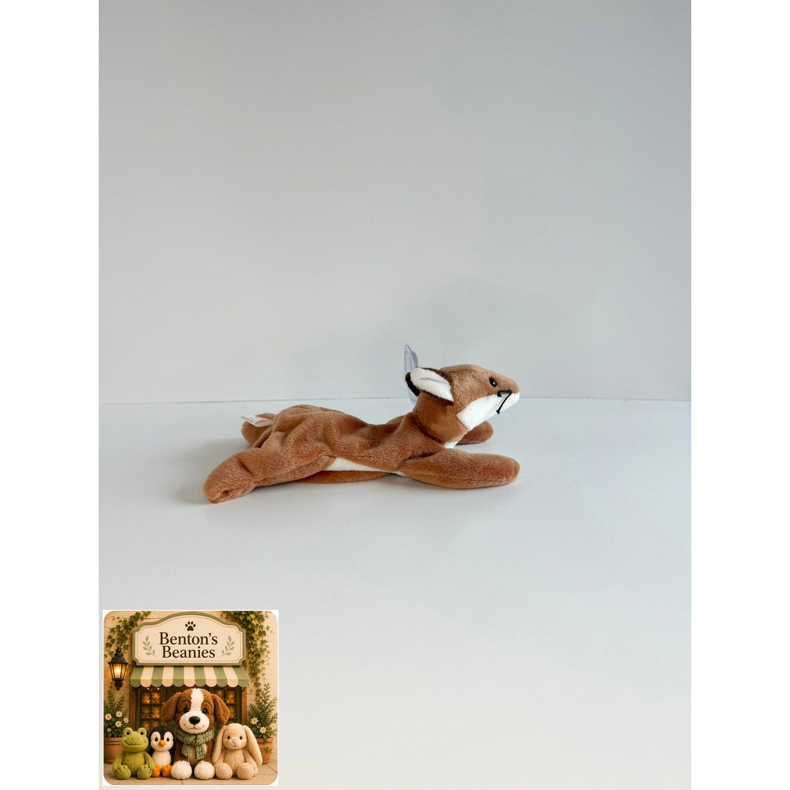 Sly the Fox TY Beanie Baby | Mint Heart & Tush Tag