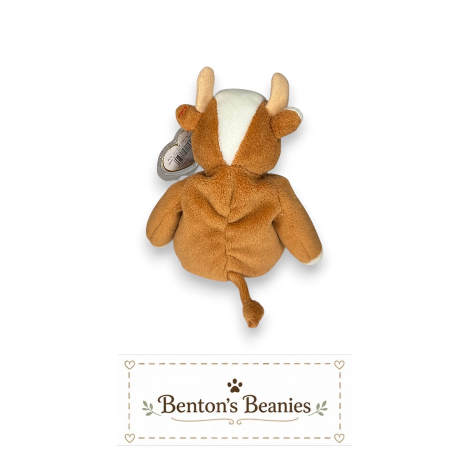 Bessie the Cow TY Beanie Baby | Mint Heart & Tush Tag