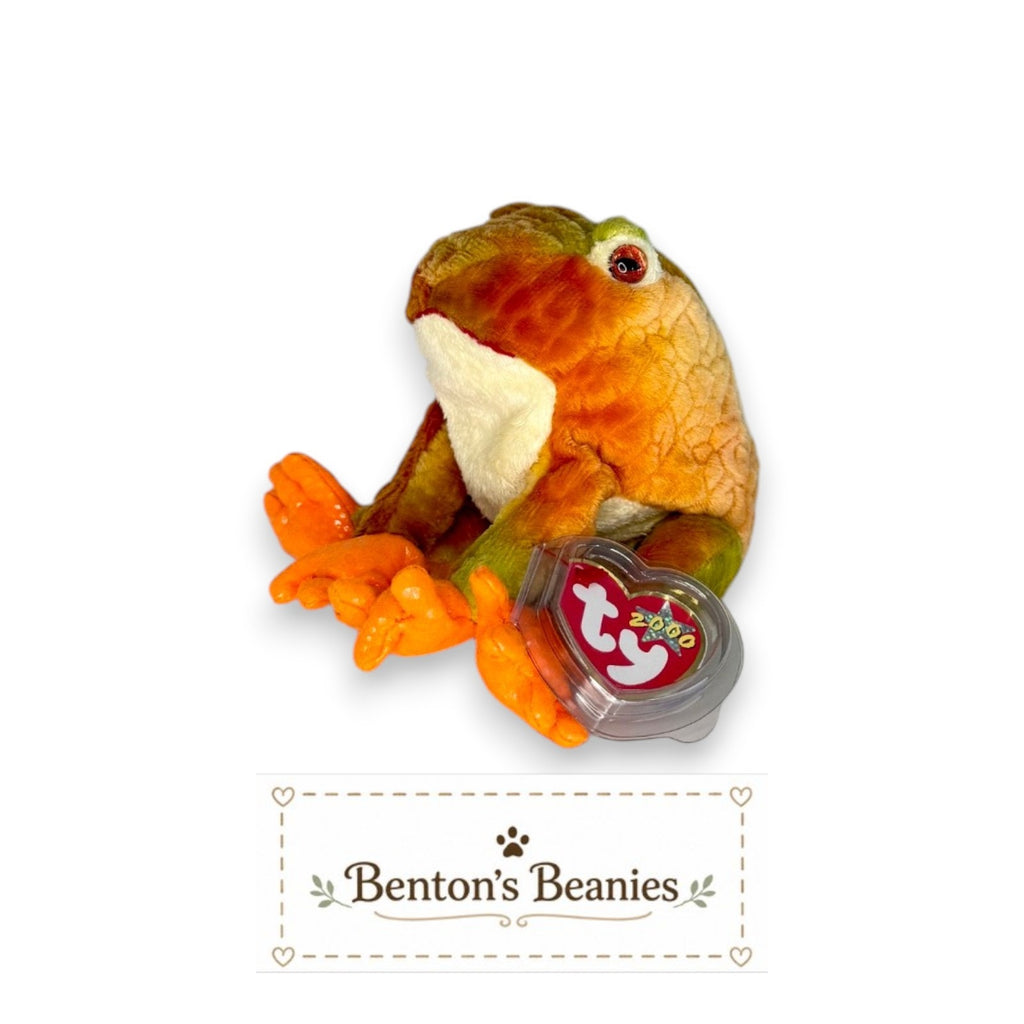 Prince the Frog TY Beanie Baby | Mint Heart & Tush Tag