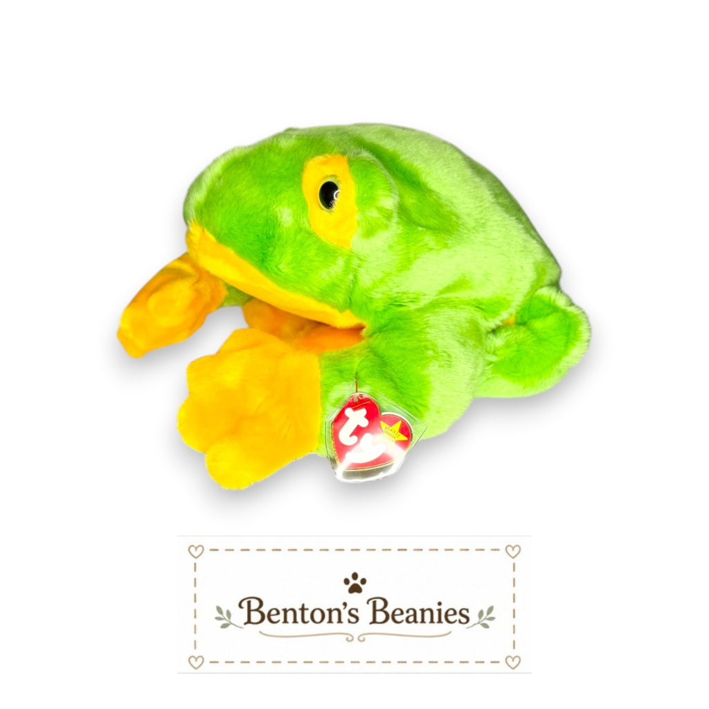 Smoochy the Frog TY Beanie Buddies | Mint Heart & Tush Tags