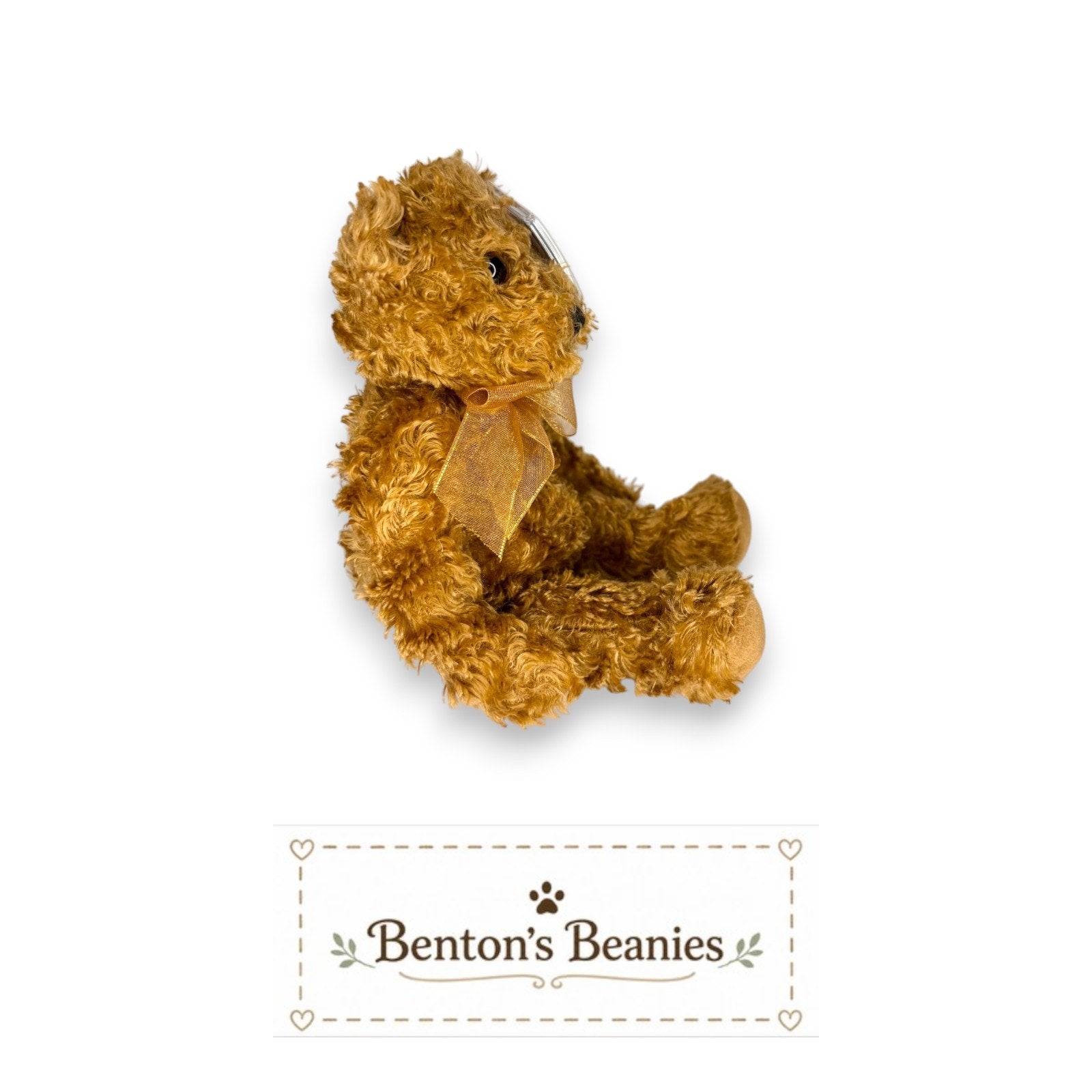 Hawthorne the Bear TY Beanie Baby | Mint Heart & Tush Tag