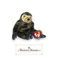 Slowpoke the Sloth TY Beanie Baby | Mint Heart & Tush Tag