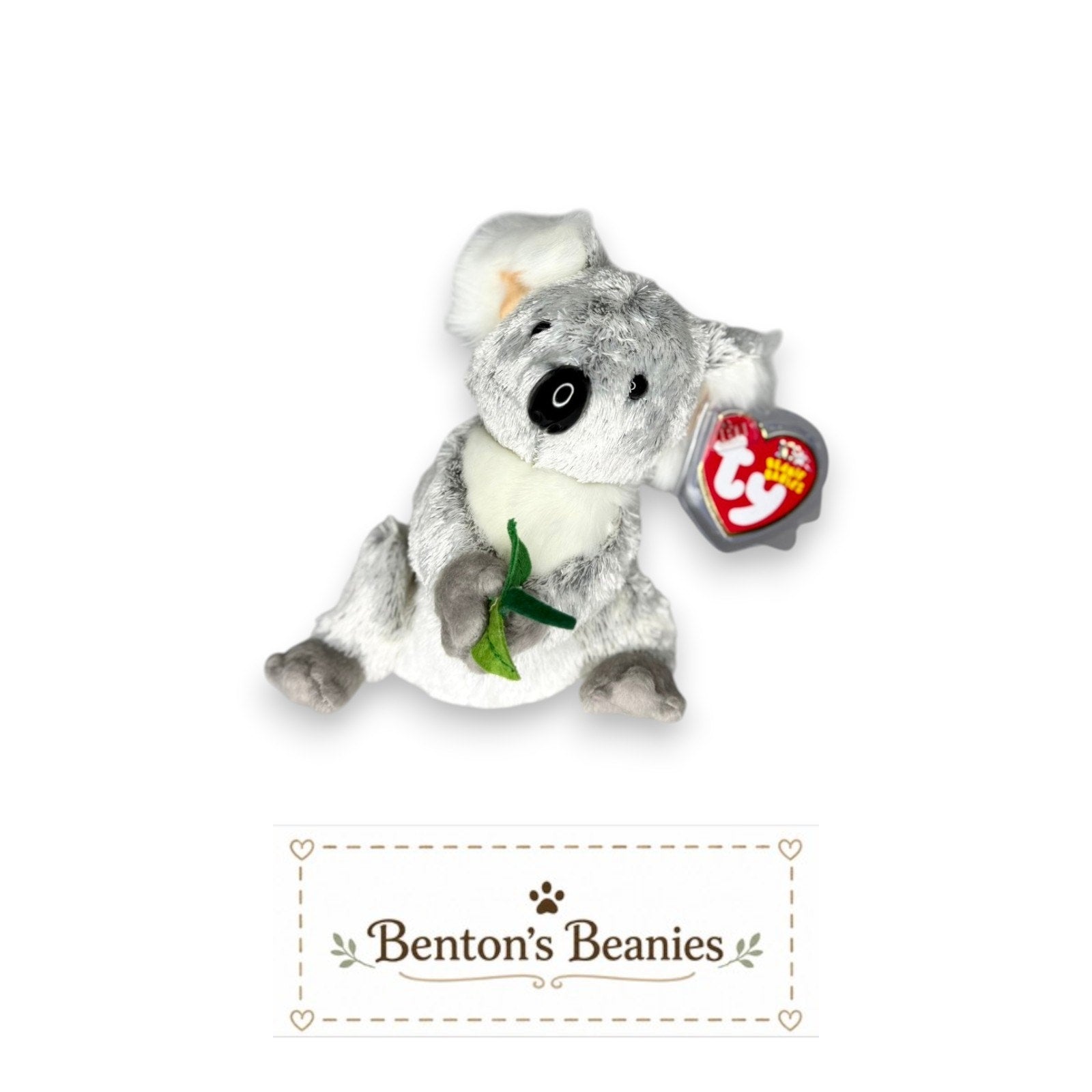 Bonzer the Koala TY Beanie Baby | Mint Heart & Tush Tag