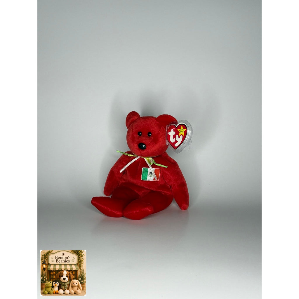 Osito the Bear TY Beanie Baby | Mint Heart/Tush Tag
