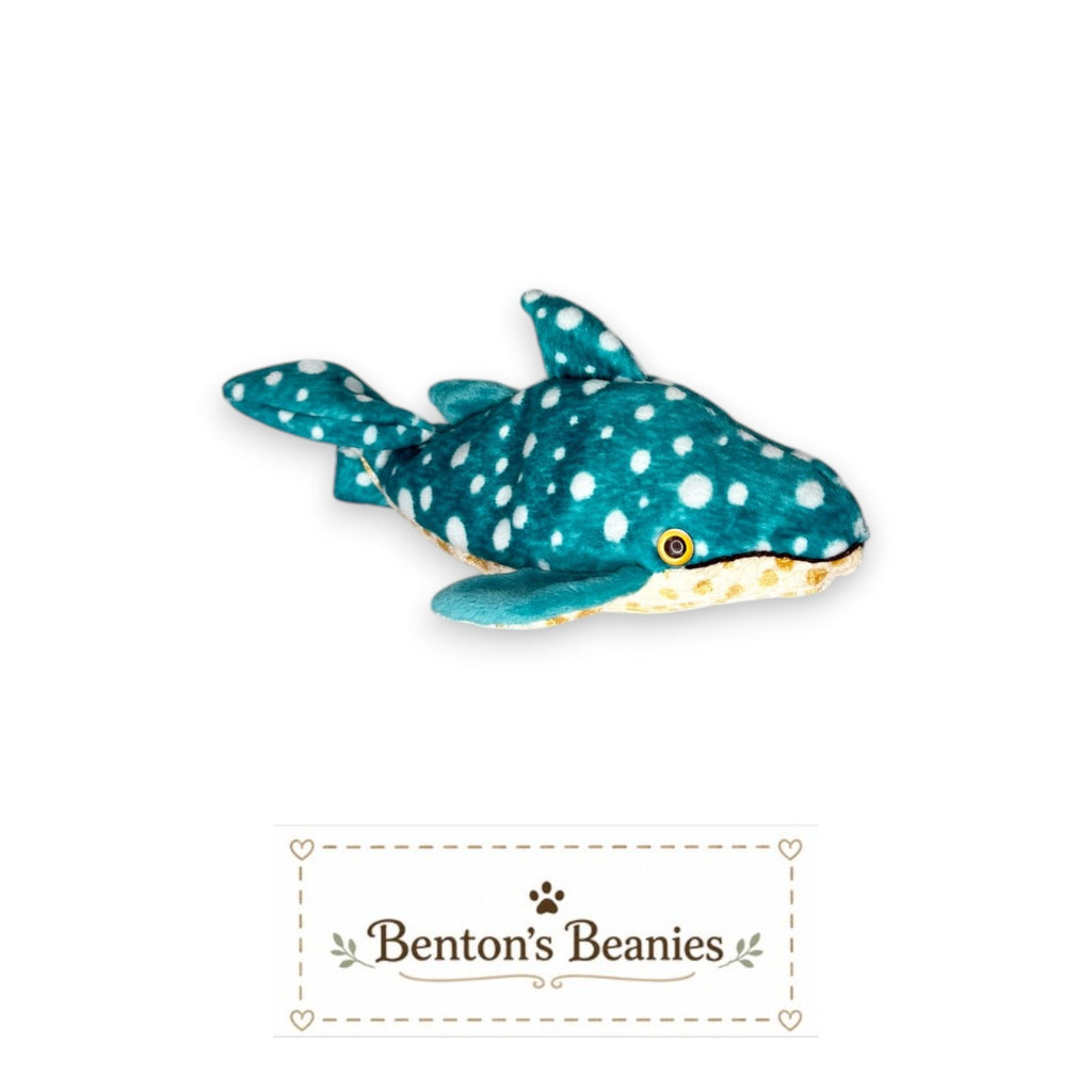 Posedian the Whale Shark TY Beanie Baby | Mint Heart/Tush Tag