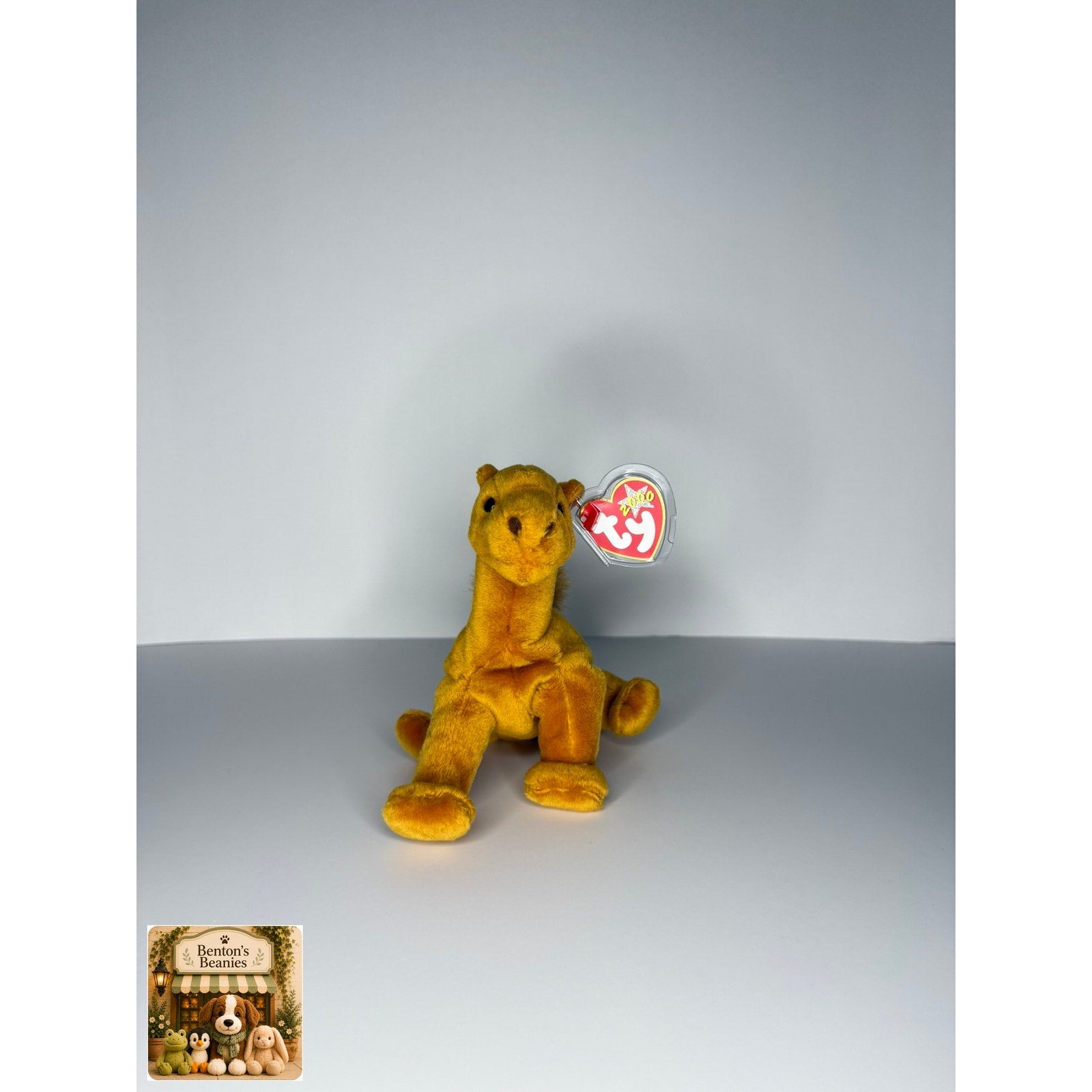 Niles the Camel TY Beanie Baby | Mint Heart & Tush Tag