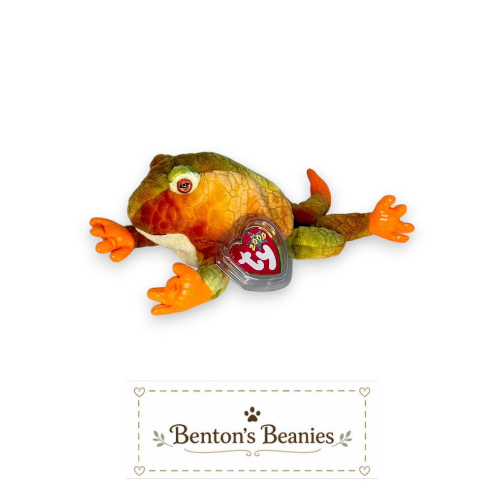 Prince the Frog TY Beanie Baby | Mint Heart & Tush Tag
