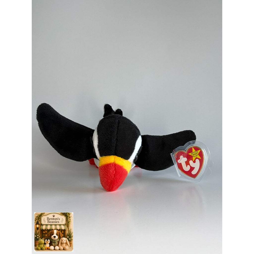 Puffer the Puffin TY Beanie Babies | Mint Heart & Tush Tag