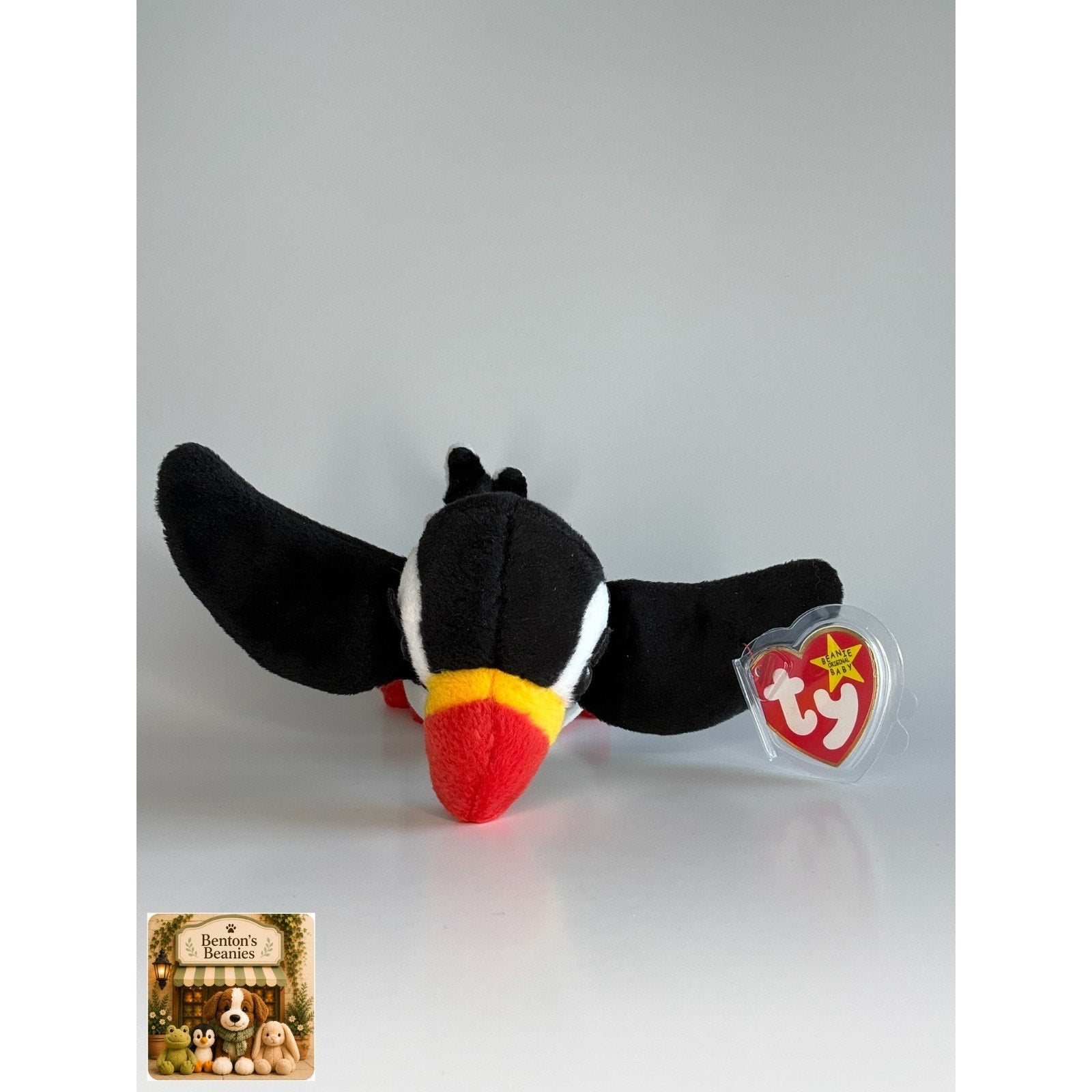 Puffer the Puffin TY Beanie Babies | Mint Heart & Tush Tag