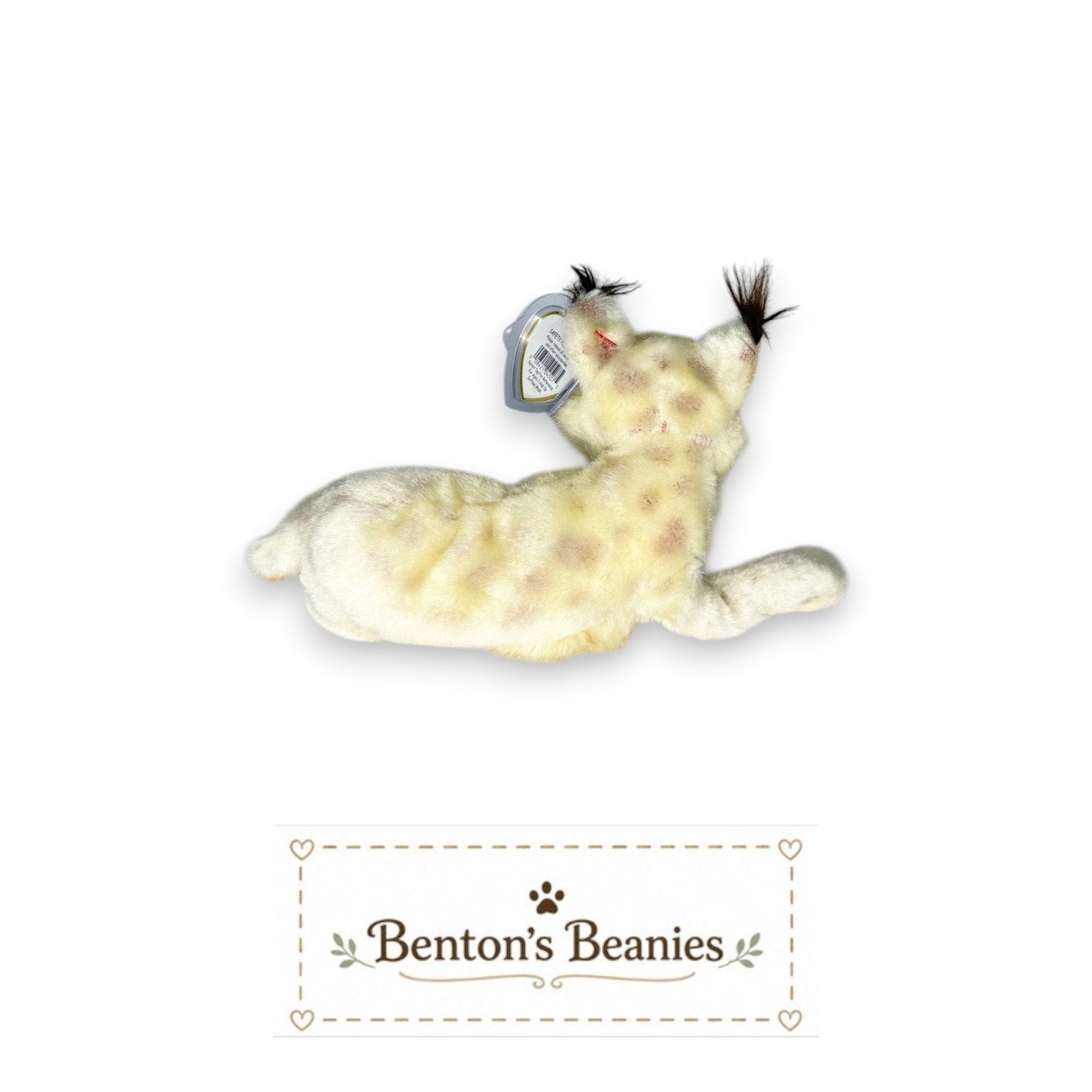 Tracks the Lynx TY Beanie Baby | Mint Heart & Tush Tag