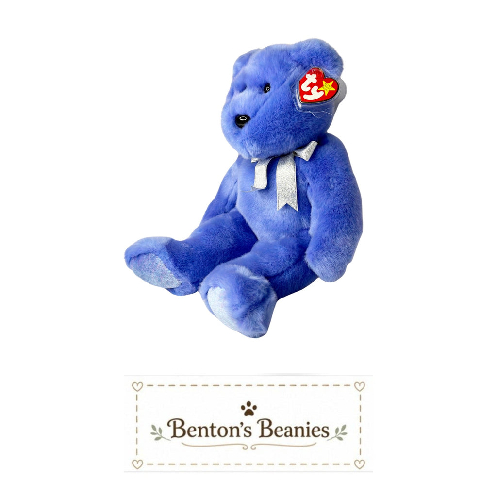 Clubby II Bear TY Beanie Buddies | Mint Heart & Tush Tags