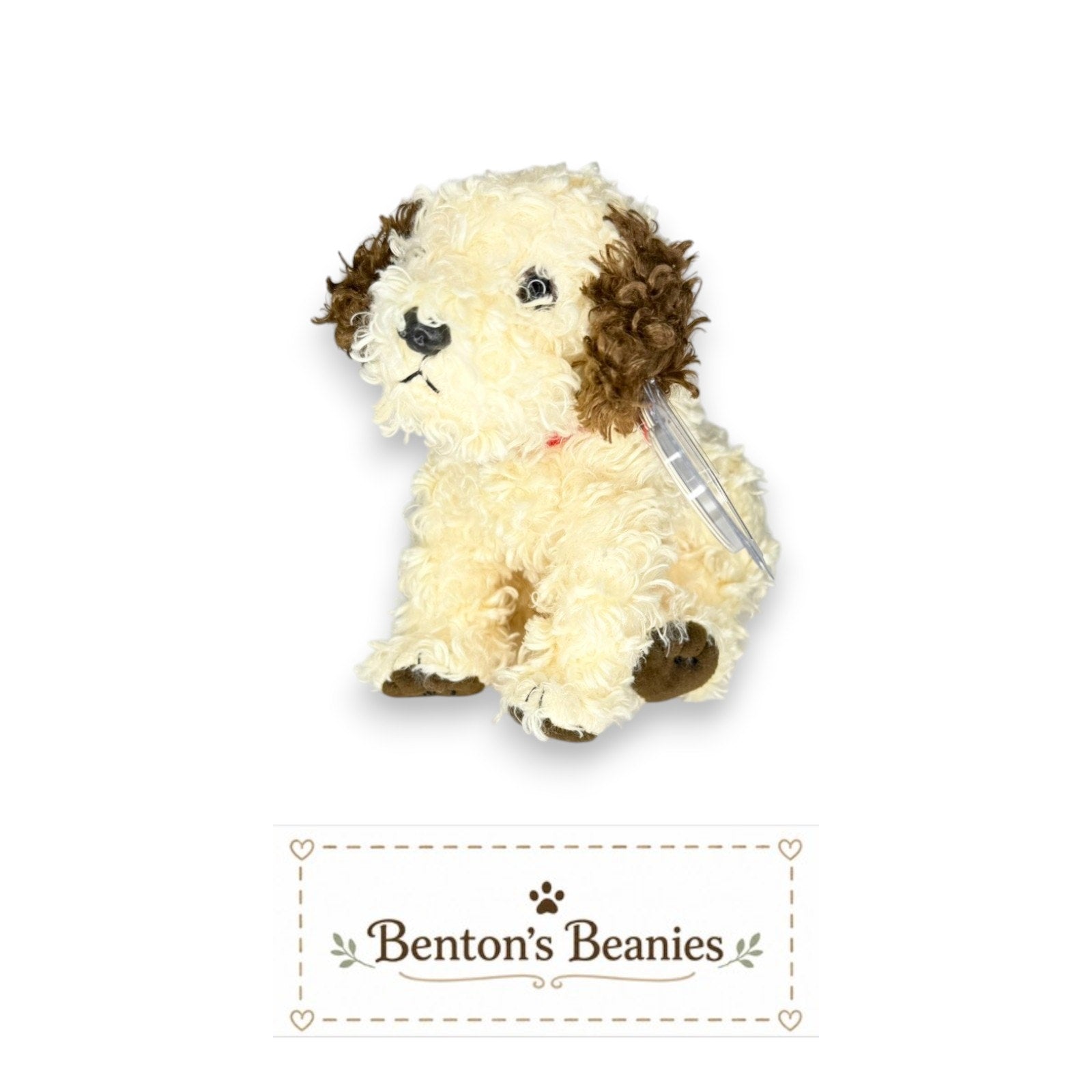 Sneakers the Dog TY Beanie Baby | Mint Heart & Tush Tag