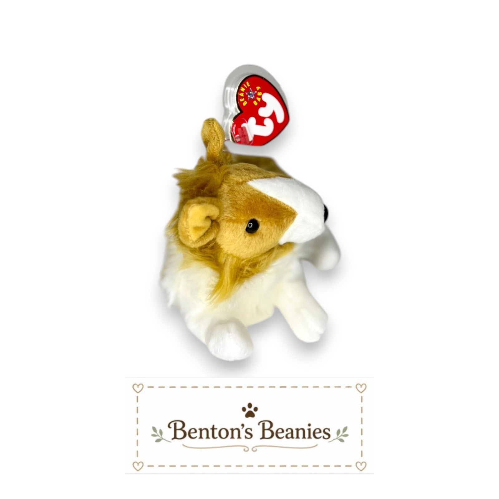 Cassie the Collie TY Beanie Baby | Mint Heart & Tush Tags