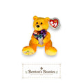 Happy Birthday Bear TY Beanie Baby | Mint Heart & Tush Tag