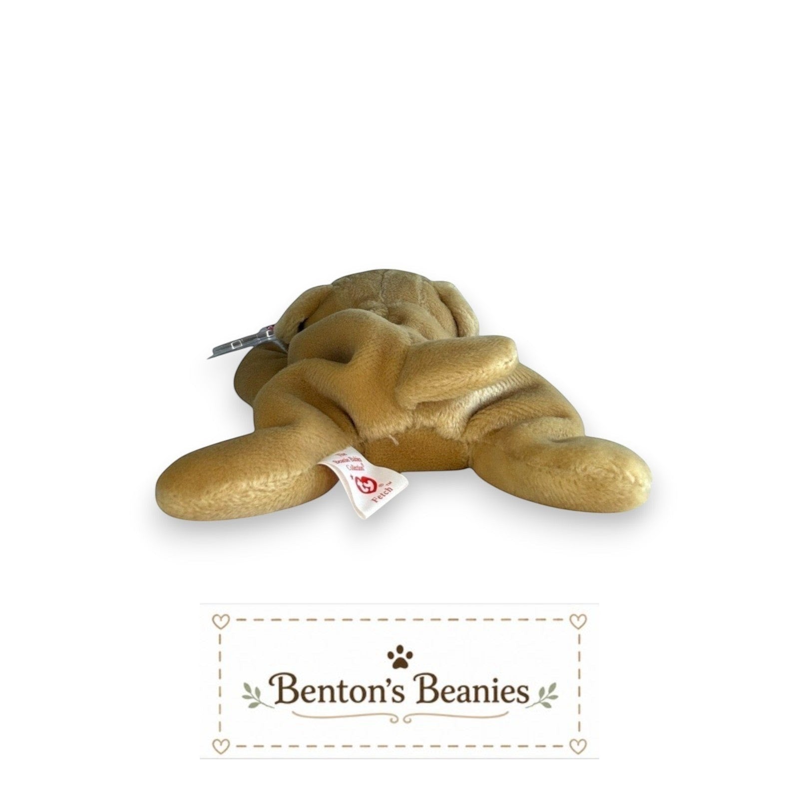 Fetch the Golden Retriever Dog TY Beanie Baby | Mint Heart & Tush Tag