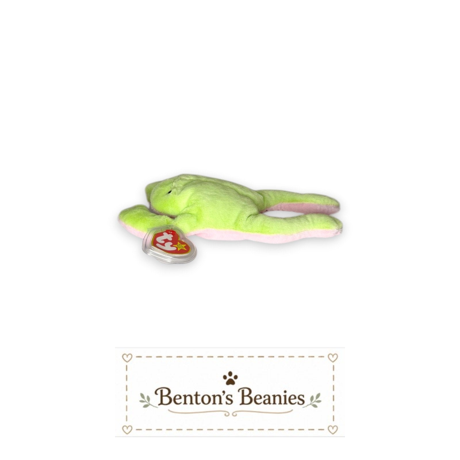 Legs II the Frog TY Beanie Baby | Mint Heart & Tush Tag