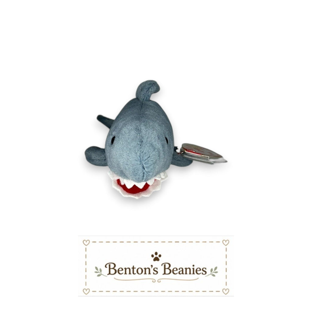 Crunch the Shark TY Beanie Baby | Mint Heart & Tush Tag