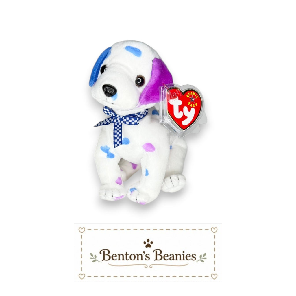 Dizzy the Pastel Dog TY Beanie Baby | Mint Heart & Tush Tag