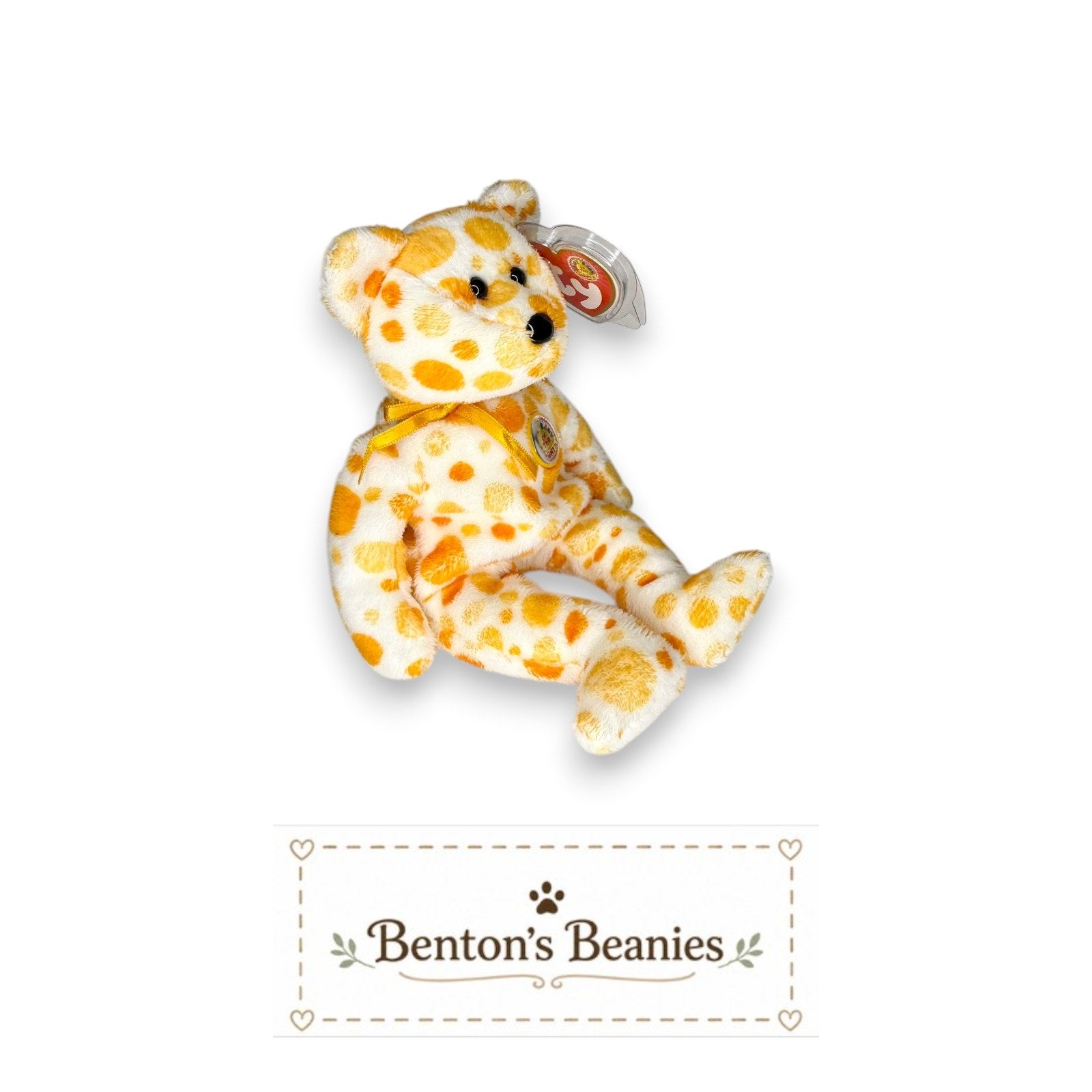 Alani the Bear TY Beanie Baby | Mint Heart & Tush Tag