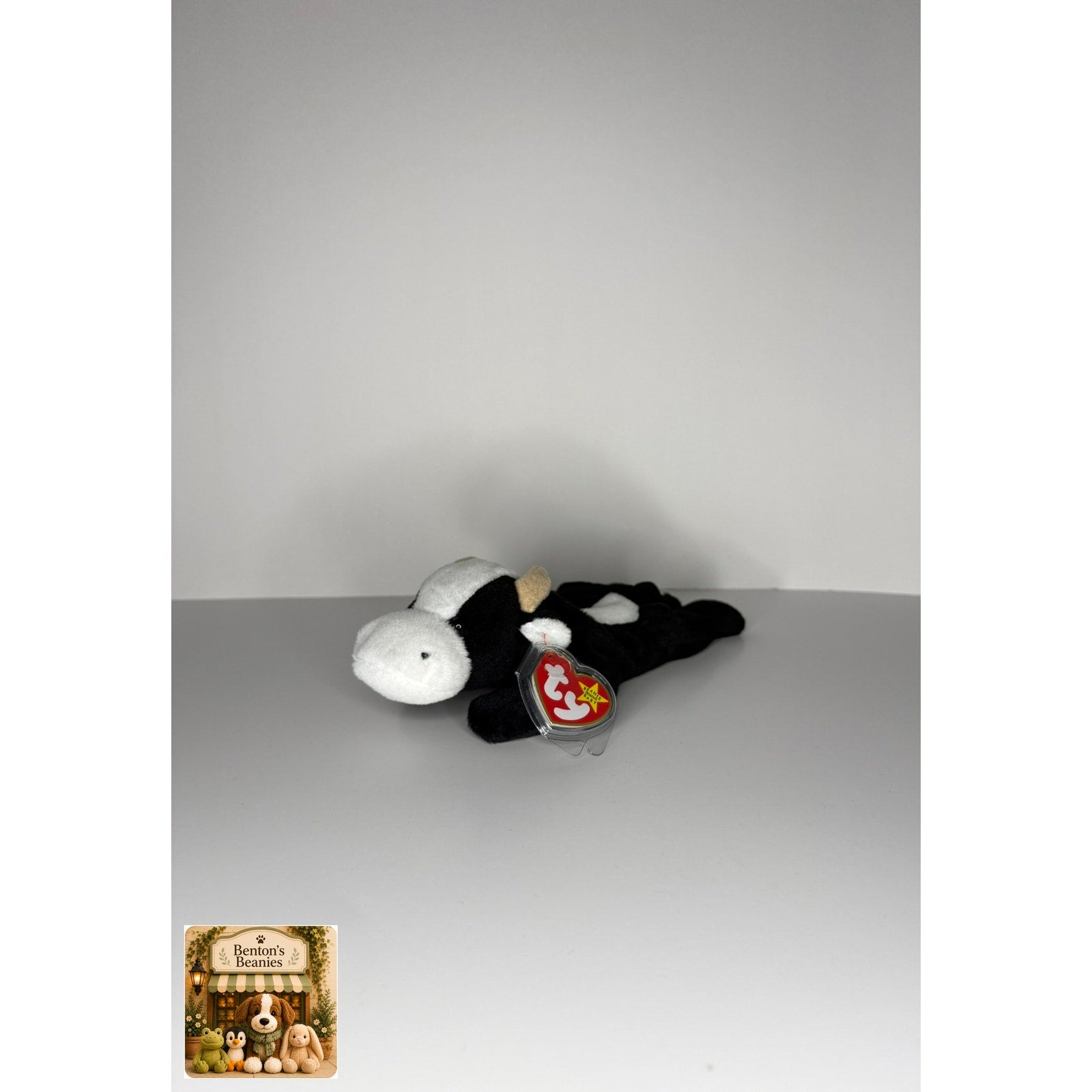 Daisy the Cow TY Beanie Baby | Mint Heart/Tush Tag