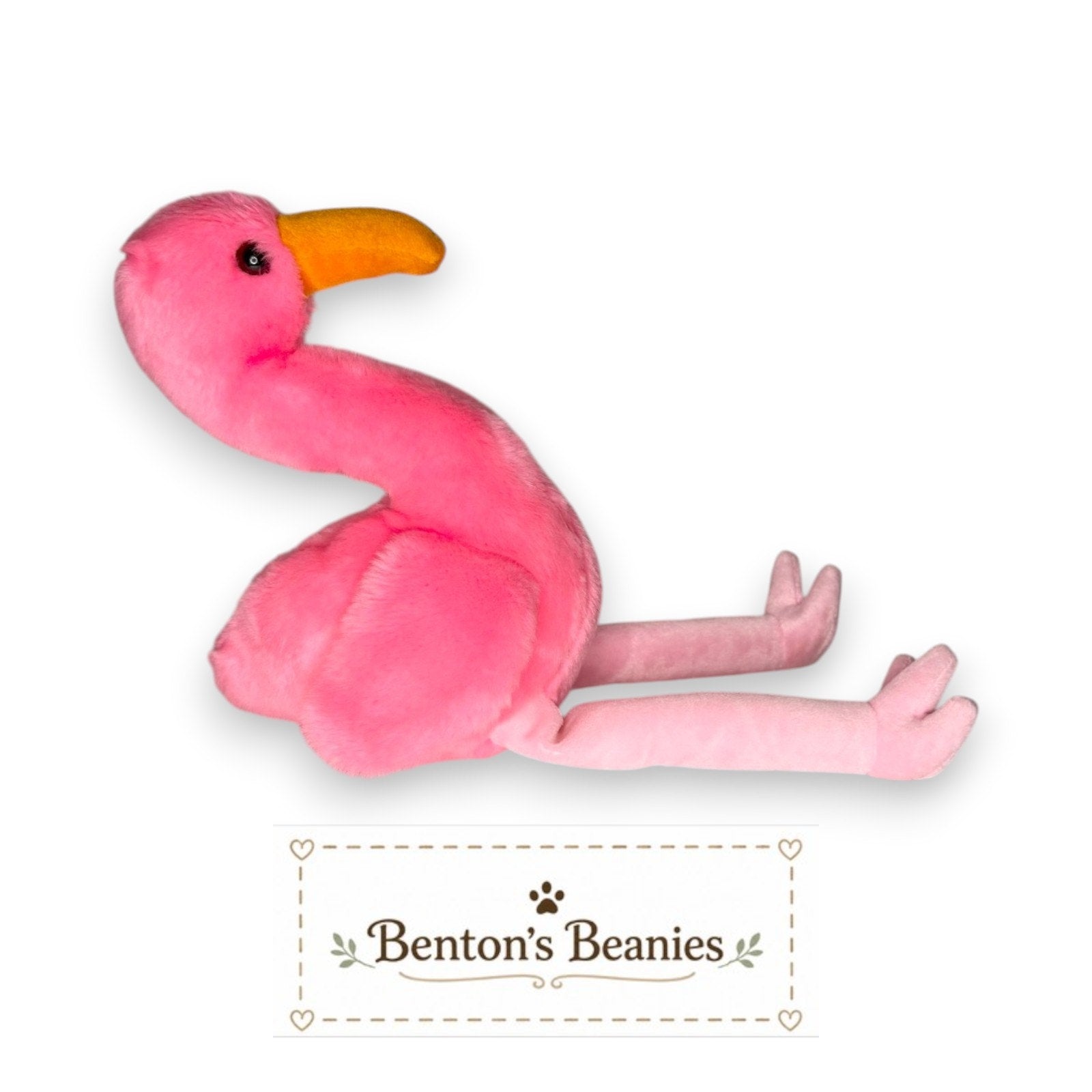 Pinky the Flamingo TY Beanie Buddies | Mint Tags